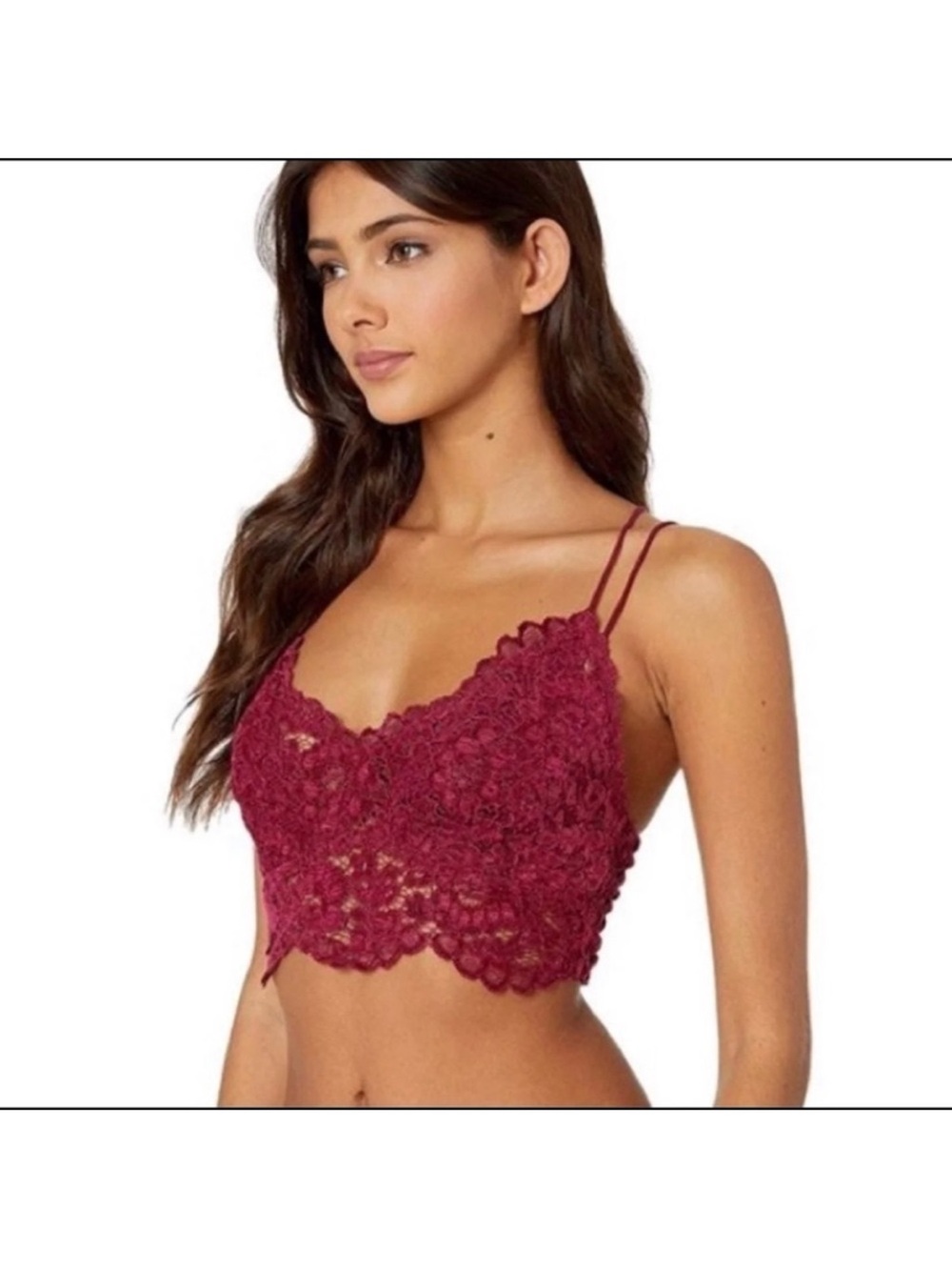 Free People Intimately Celine Velvet Bralette